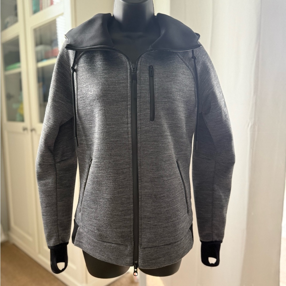 Adidas Gray Zip-Up Hoodie